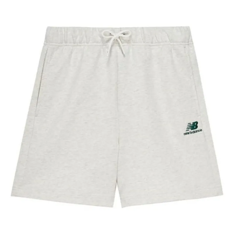 New Balance Logo Cotton Shorts 'White Green' 5VD24213-OA sold by KicksCrew