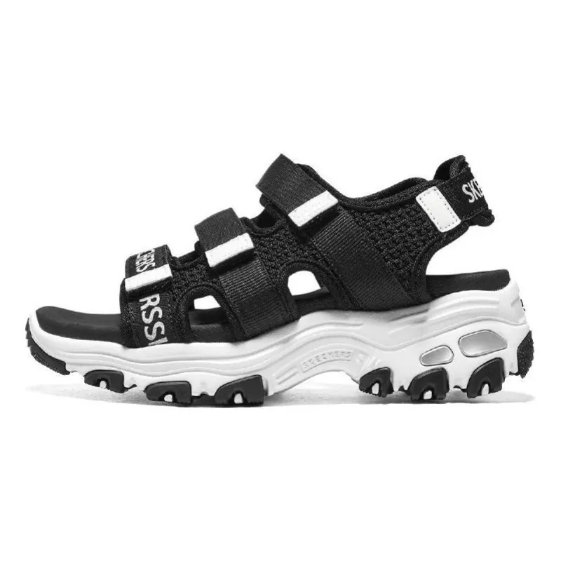 (GS) Skechers Dlites Sandals 'Black White' 319200L-BKW sold by KicksCrew