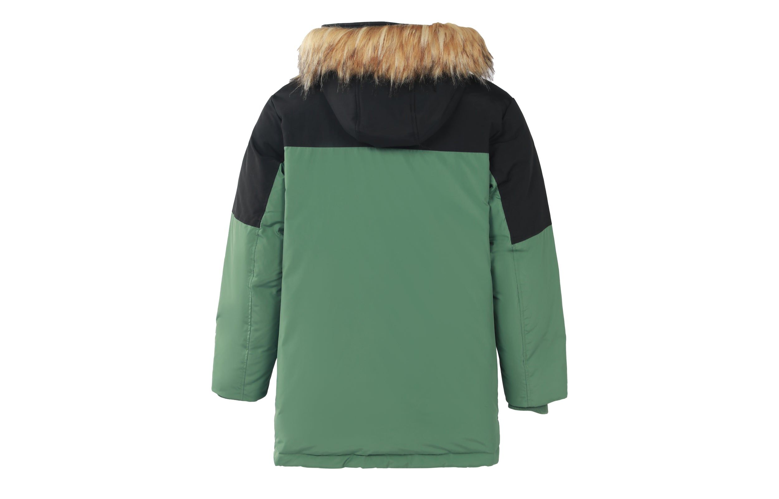 New Balance Color Block Down Jacket 'Green Black' AMJ23355-JD sold by KicksCrew product image thumbnail 2