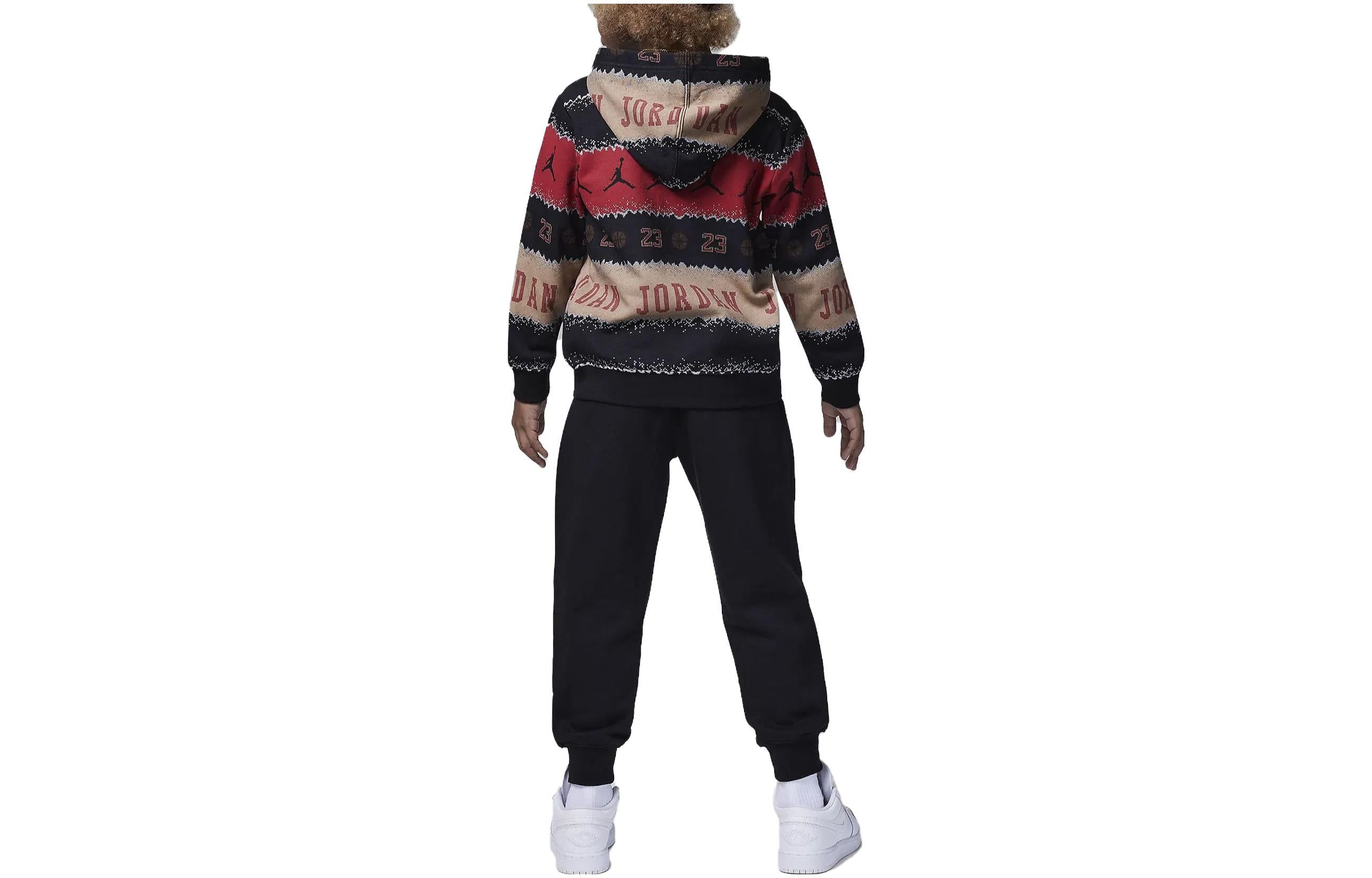 (GS) Air Jordan MJ Holiday Fleece Crew Set 'Multicolor Black' FV6162-010 sold by KicksCrew product image thumbnail 3