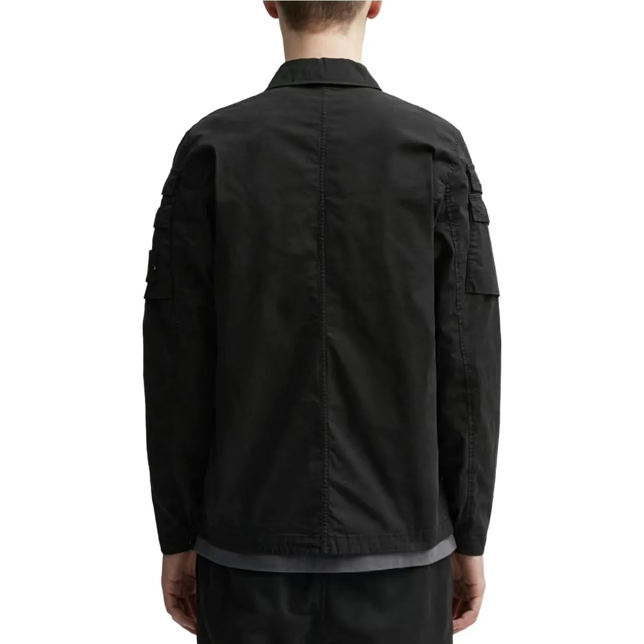 STONE ISLAND Stretch Overshirt 'Black' 791510610-V0029 sold by KicksCrew product image thumbnail 4