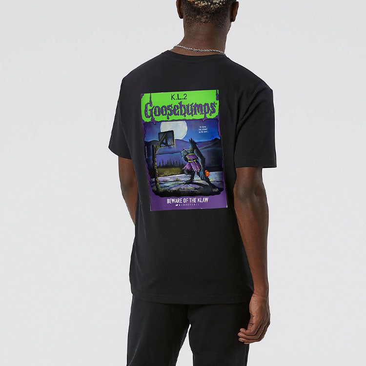 New Balance Hoops KL2 Goosebumps Short Sleeve T-shirt 'Black' MT13928-BK sold by KicksCrew product image thumbnail 4