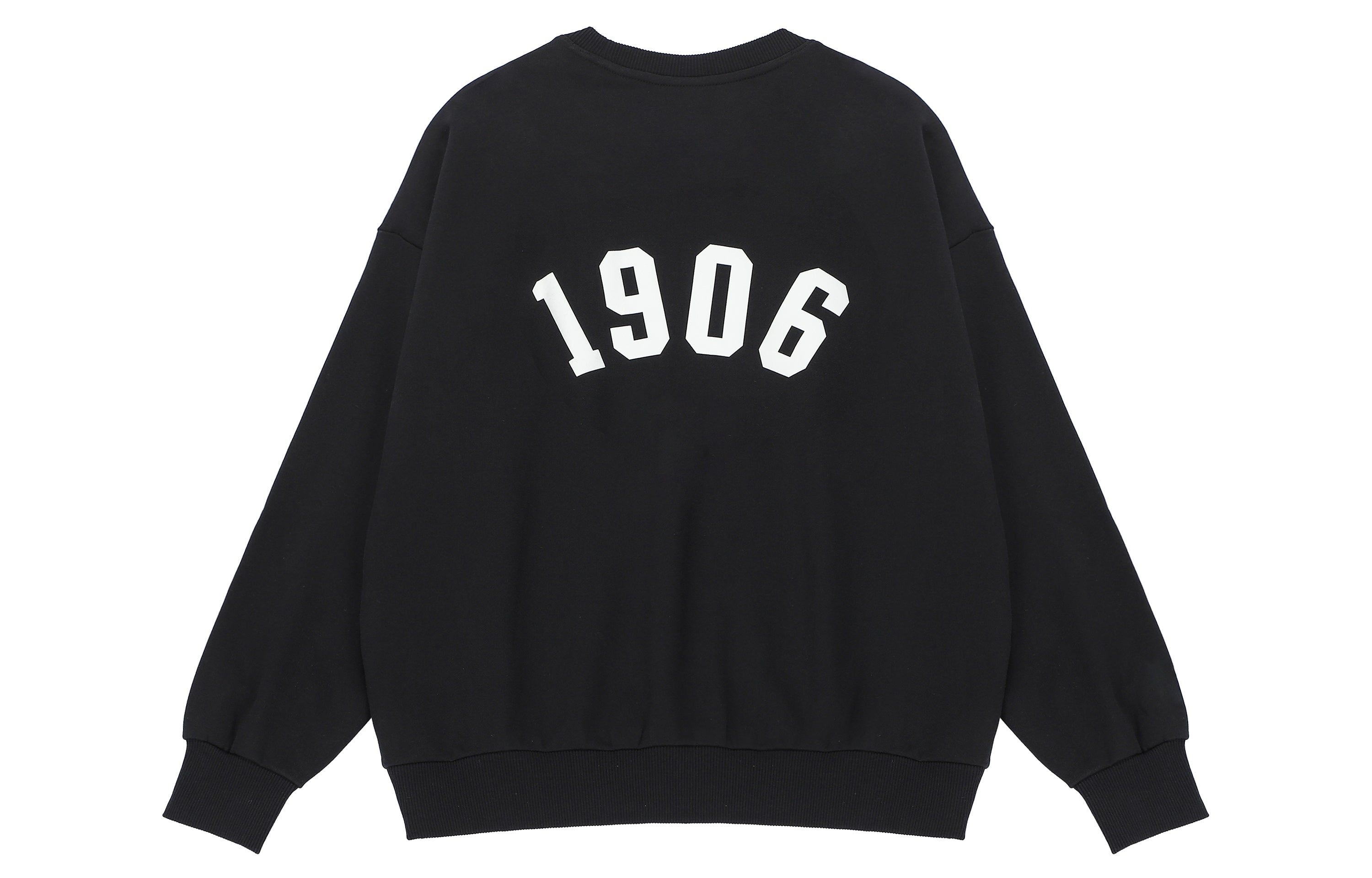 New Balance Logo Print Sweatshirt 'Black White' AMT23330-BK sold by KicksCrew product image thumbnail 2