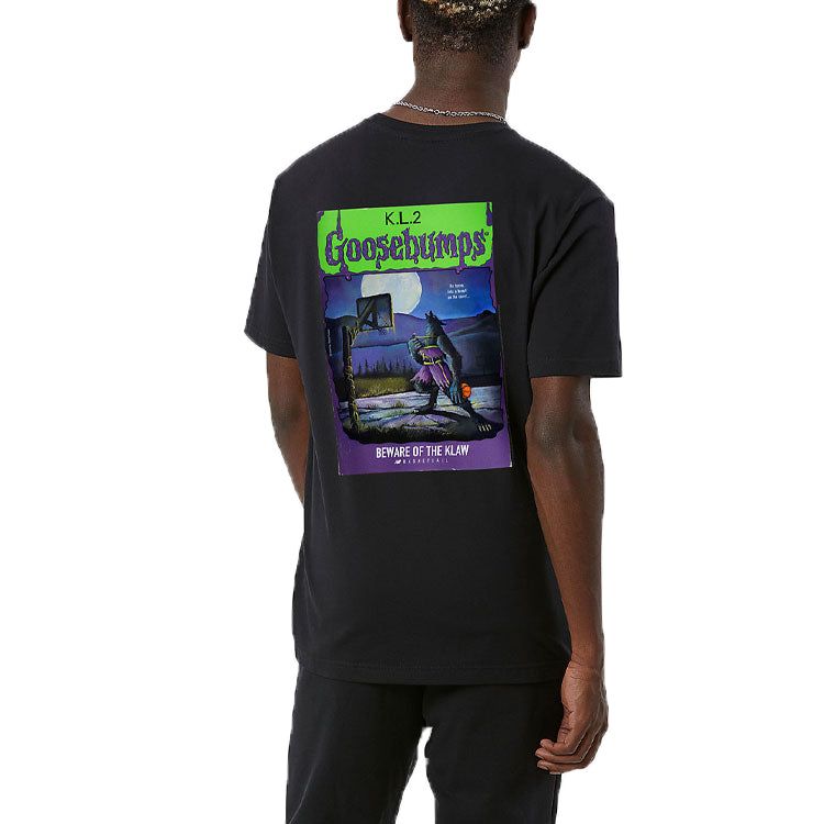 New Balance Hoops KL2 Goosebumps Short Sleeve T-shirt 'Black' MT13928-BK sold by KicksCrew product image thumbnail 2