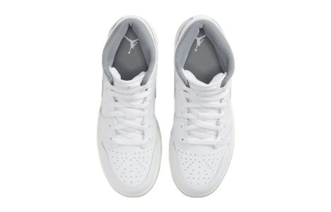 (GS) Air Jordan 1 Mid 'Neutral Grey' 554725-135 sold by KicksCrew
