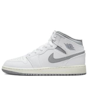 (GS) Air Jordan 1 Mid 'Neutral Grey' 554725-135 sold by KicksCrew