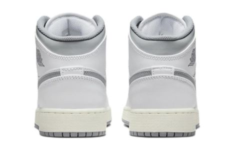 (GS) Air Jordan 1 Mid 'Neutral Grey' 554725-135 sold by KicksCrew