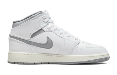 (GS) Air Jordan 1 Mid 'Neutral Grey' 554725-135 sold by KicksCrew