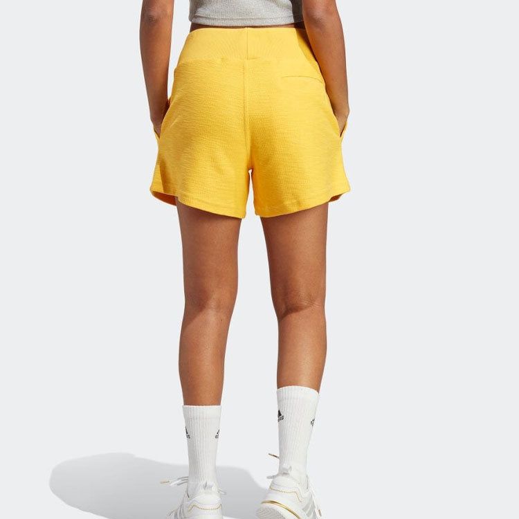 (WMNS) adidas Lounge Terry Loop Shorts 'Gold' HZ1603 sold by KicksCrew product image thumbnail 4