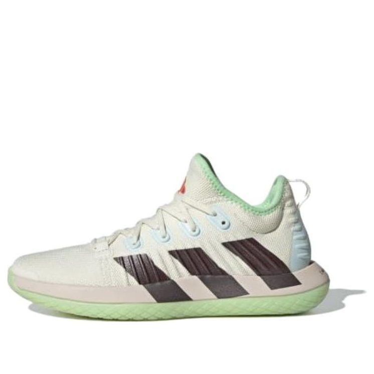 (WMNS) adidas Stabil Next Gen Handball 'Off White Semi Green Spark' ID3600 sold by KicksCrew
