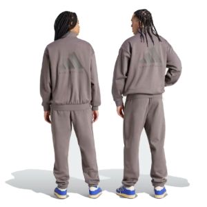 adidas Basketball Fleece Joggers 'Brown' IW1631 sold by KicksCrew