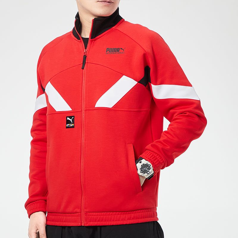 Puma International Game Double Knit Track Jacket 'Red White Black' 531339-11 sold by KicksCrew product image thumbnail 3