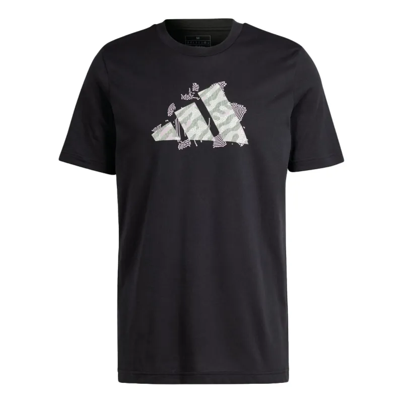 adidas Aeroready Tennis Logo Slam Graphic T-shirt Asia Sizing 'Black' IS2419 sold by KicksCrew