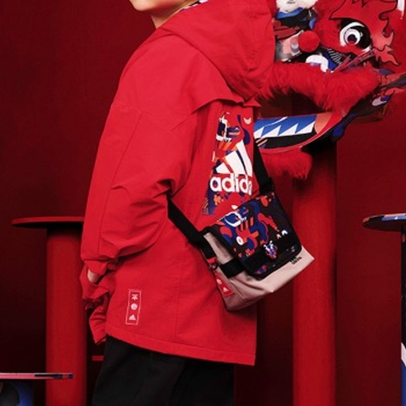 Adidas CNY Messenger Bag 'Red Blue' GP2988 sold by KicksCrew product image thumbnail 5