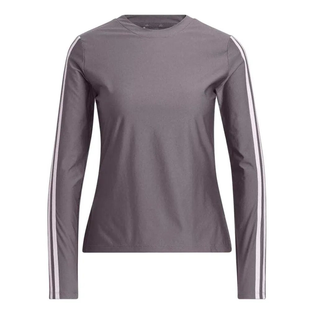 (WMNS) adidas Ultimate365 Twistknit Long Sleeve T-shirt 'Charcoal' IN9913 sold by KicksCrew