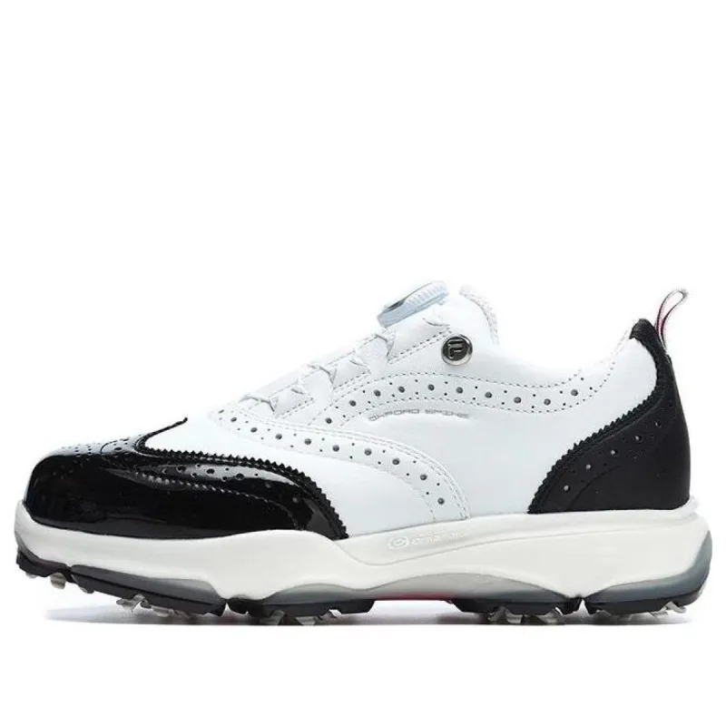 (WMNS) FILA GF Oxford Spike Sneakers 'White Black' A12W241601FBK sold by KicksCrew