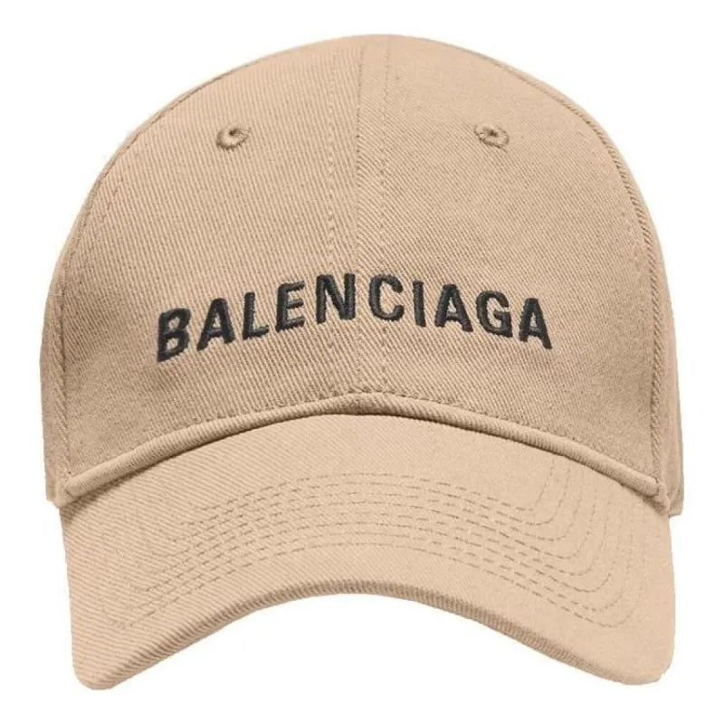 Balenciaga Visor Logo Cap 'Beige Black' 590758-410B2-9760 sold by KicksCrew
