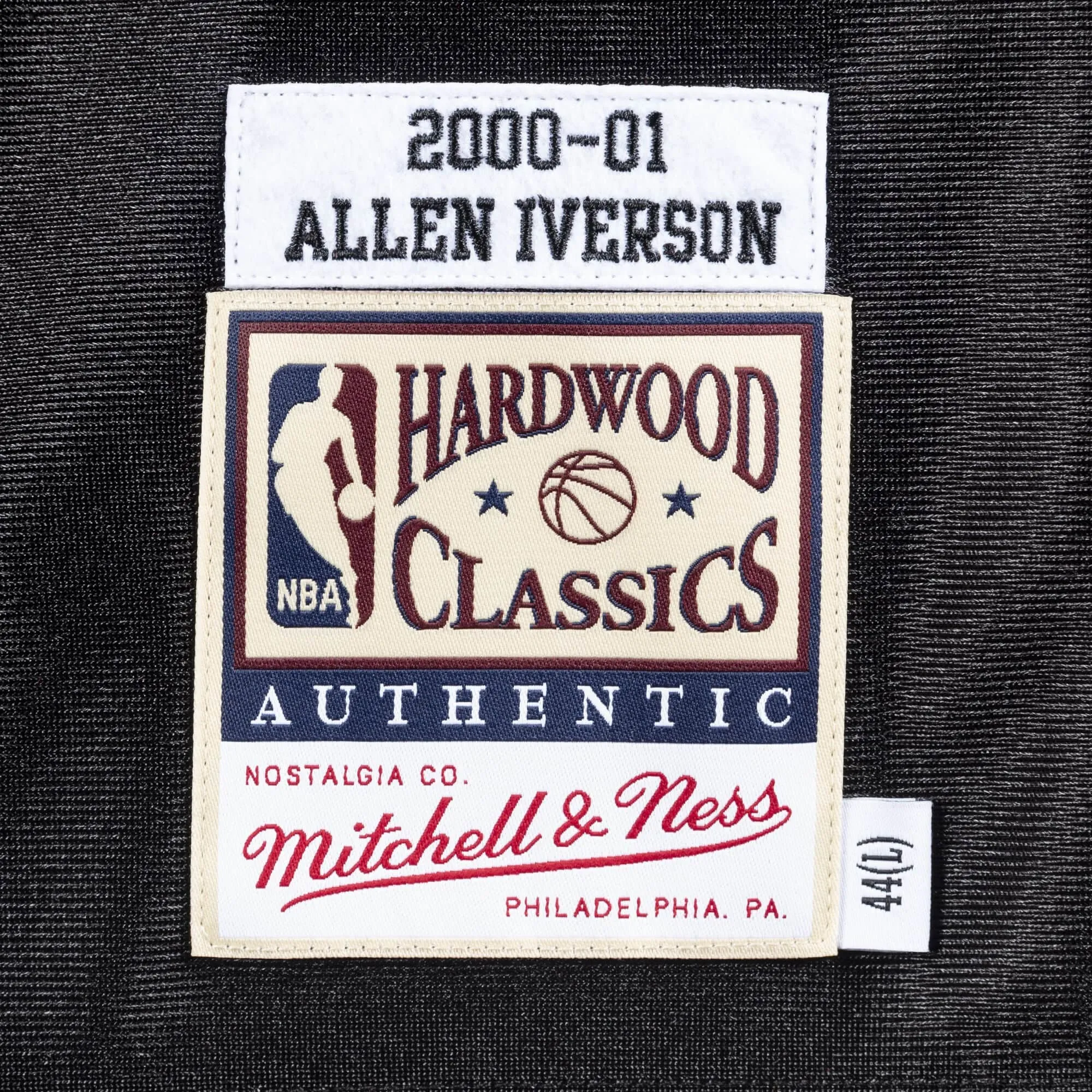 Mitchell & Ness x NBA Philadelphia 76ers 2000-01 Road Finals Jerseys 'Allen Iverson 3' AJY4GS18104-P76BLCK00AIV sold by KicksCrew product image thumbnail 3