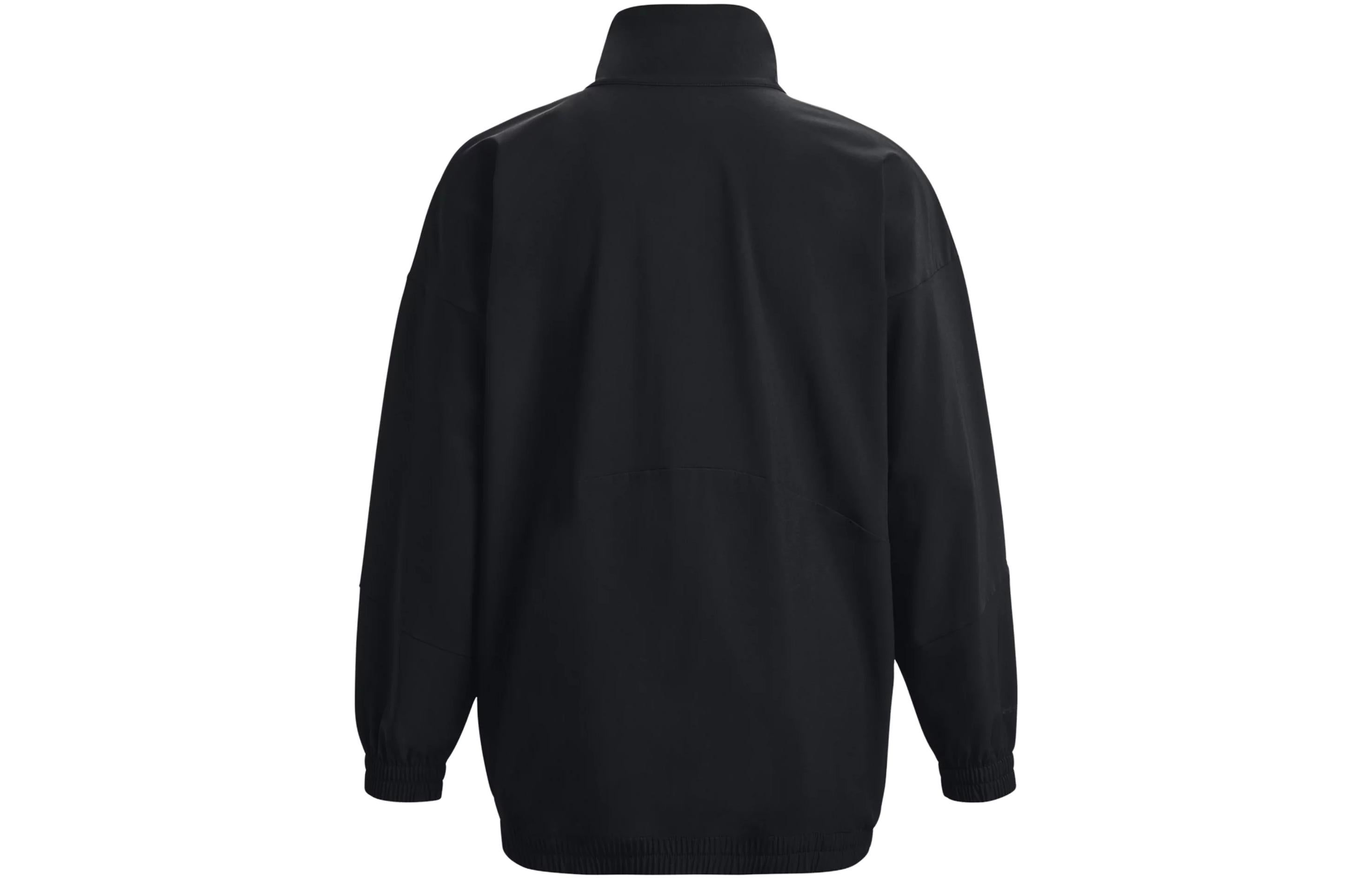 (WMNS) Under Armour Woven Full Zip Oversized Jacket 'Black' 1369890-002 sold by KicksCrew product image thumbnail 2