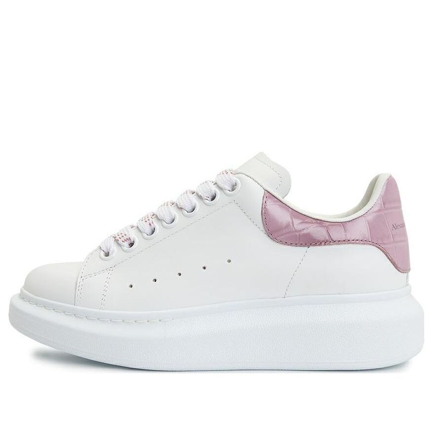 (WMNS) Alexander McQueen Oversized Sneakers 'White Pink 718233WICG68887 sold by KicksCrew