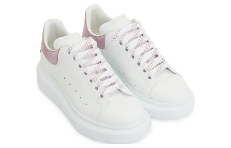 (WMNS) Alexander McQueen Oversized Sneakers 'White Pink 718233WICG68887 sold by KicksCrew