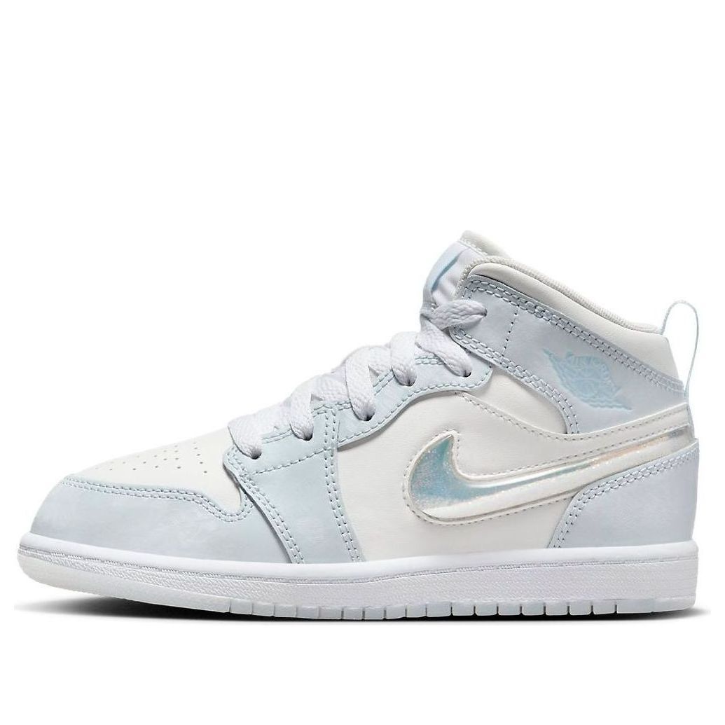 (PS) Air Jordan 1 Mid SE 'Glitter Swoosh' FQ9118-400 sold by KicksCrew