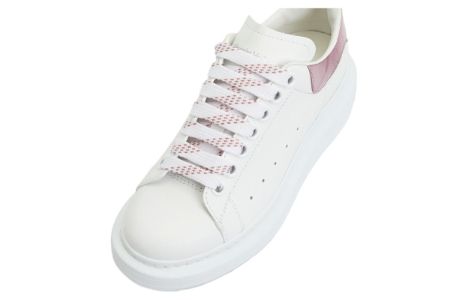 (WMNS) Alexander McQueen Oversized Sneakers 'White Pink 718233WICG68887 sold by KicksCrew