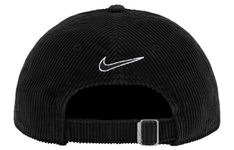 Supreme x Nike Arc Corduroy 6-Panel Cap 'Black White' DM9048-689 sold by KicksCrew