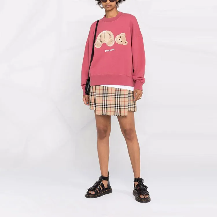 (WMNS) Palm Angels Teddy Bear Sweatshirt 'Punch Pink' PWBA017F21FLE0032860 sold by KicksCrew product image thumbnail 3