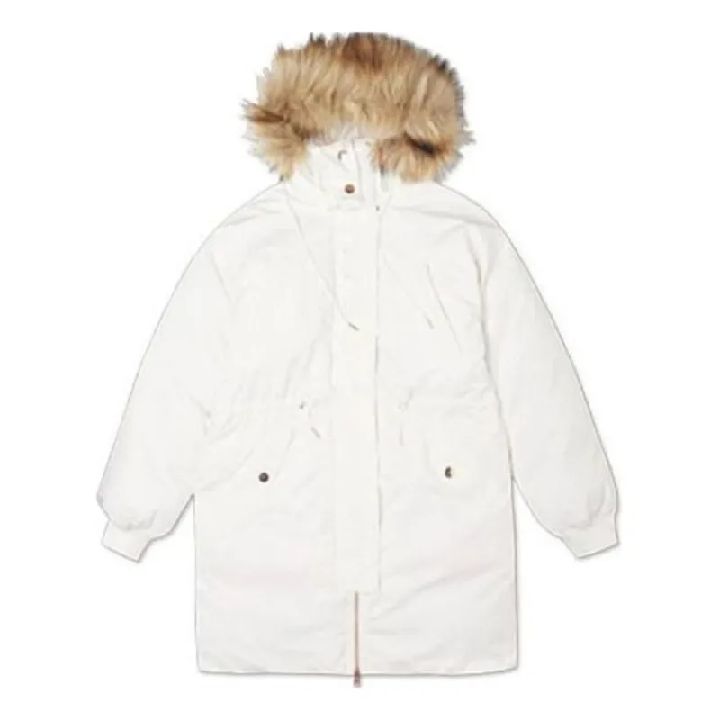 (WMNS) Converse Long Down Parka 'White' 10019430-A01 sold by KicksCrew
