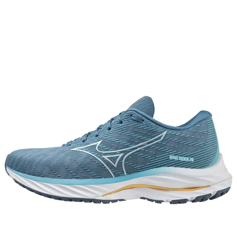 (WMNS) Mizuno Wave Rider 26 Wide Running Sneakers 'Mountain Spring' J1GD220672 sold by KicksCrew