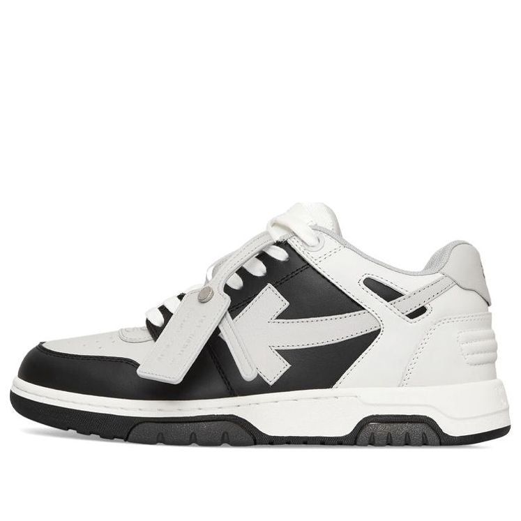 Off-White Out Of Office Low-Top Sneaker 'Black White' OMIA189F22LEA0010709 sold by KicksCrew