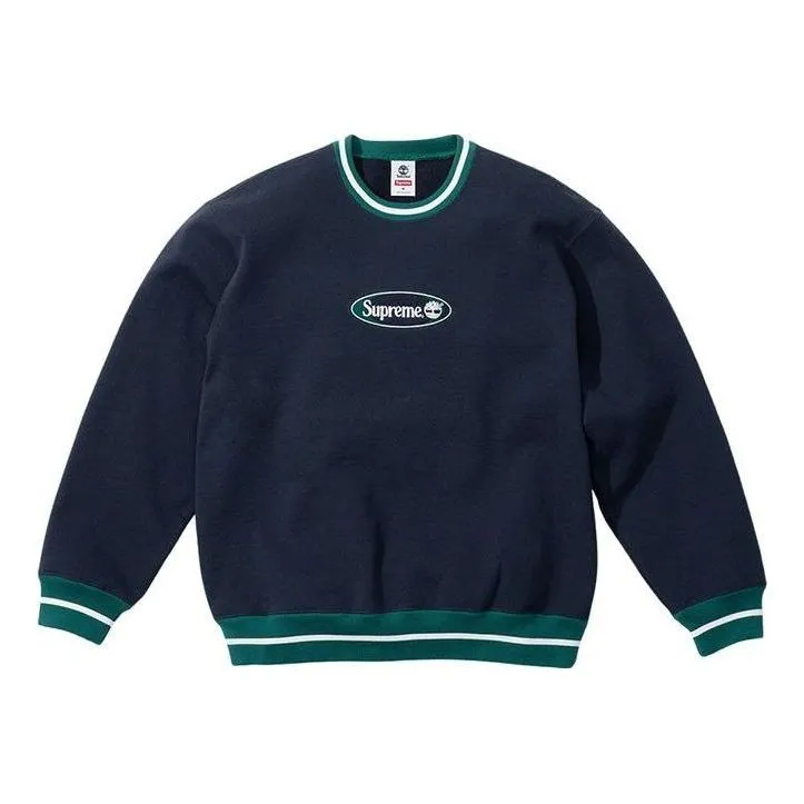 Supreme x Timberland Crewneck 'Navy Green' SUP-SS21-709 sold by KicksCrew