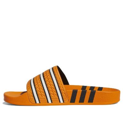 (WMNS) adidas Adilette Slide 'Three Stripes - Bright Orange' GV9441 sold by KicksCrew