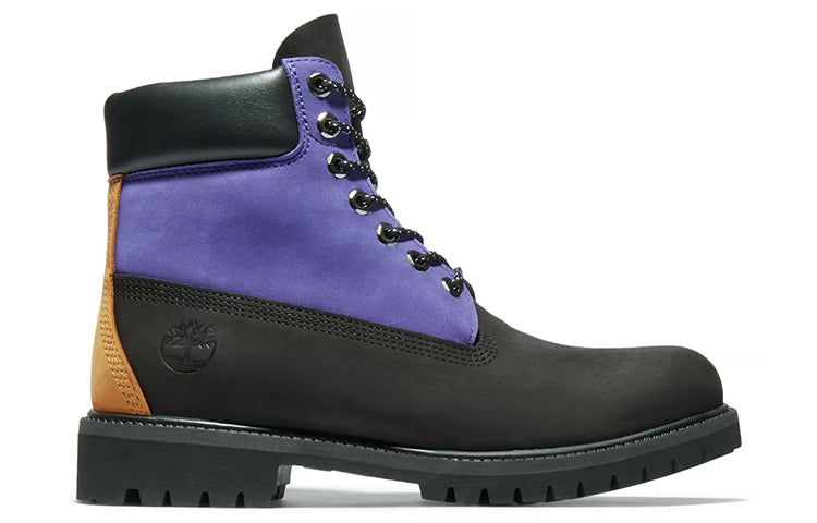 Timberland 6 Inch Premium Waterproof Boot 'Black Nubuck with Purple' A2KDP001 sold by KicksCrew product image thumbnail 2