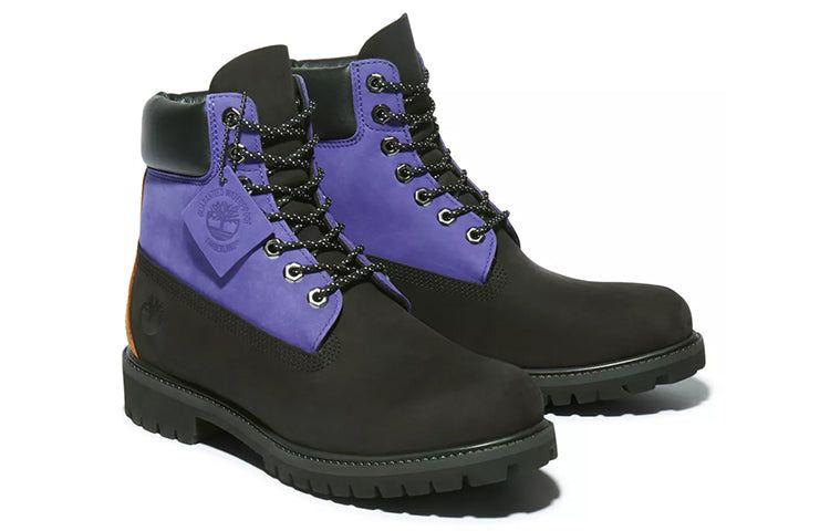 Timberland 6 Inch Premium Waterproof Boot 'Black Nubuck with Purple' A2KDP001 sold by KicksCrew product image thumbnail 4
