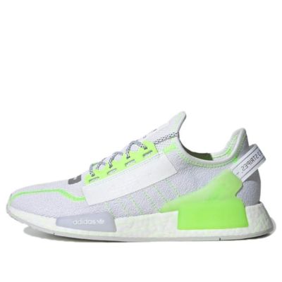 Adidas NMD_R1 V2 'White Signal Green' GX0538 sold by KicksCrew