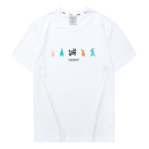 Skechers x Kimetsu No Yaiba Tee 'White' L322U054-0019 sold by KicksCrew