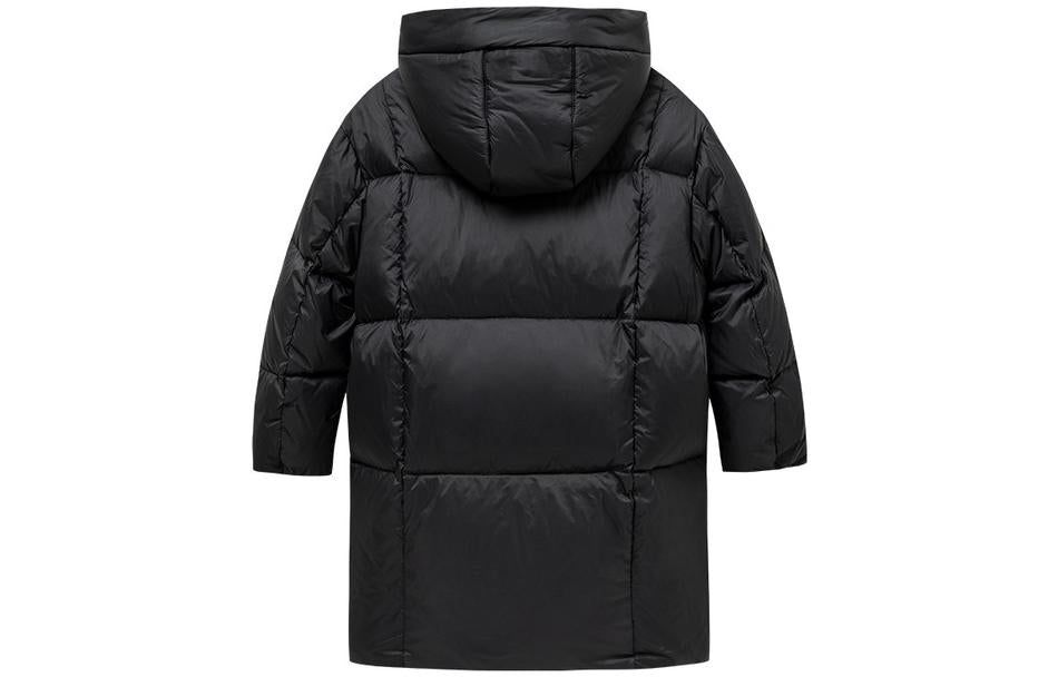 (PS) Converse Logo Long Down Jacket 'Black White' CV2142013GS-003 sold by KicksCrew product image thumbnail 2