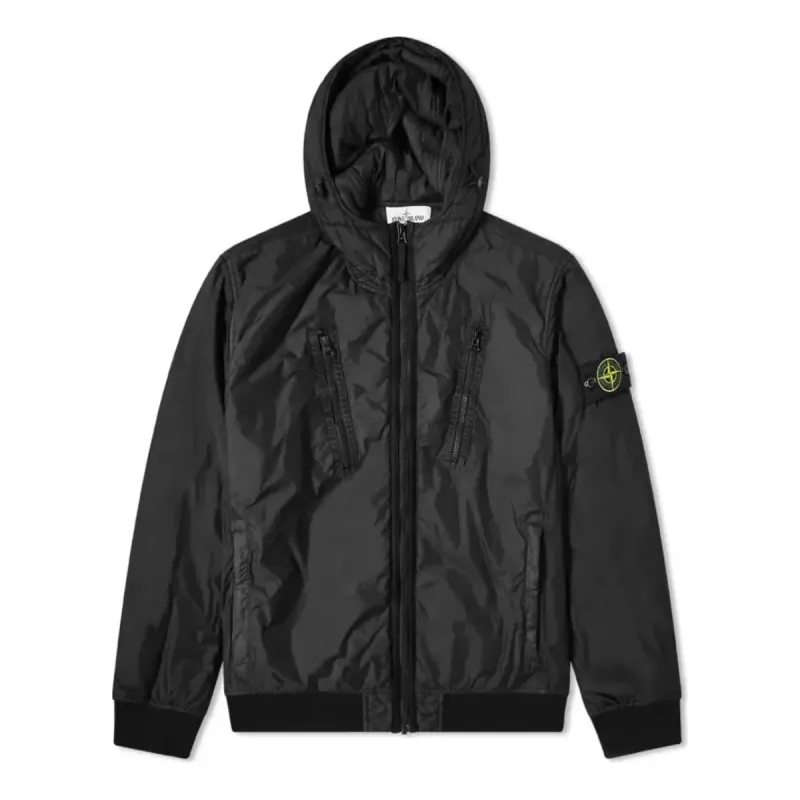 STONE ISLAND Crinkle Reps Pocket Detail Down Jacket 'Black' 751542223-V0029 sold by KicksCrew