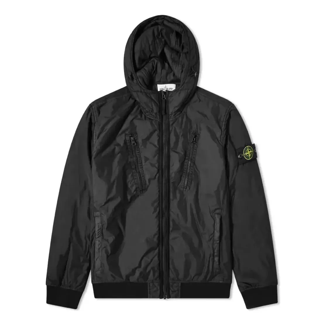 STONE ISLAND Crinkle Reps Pocket Detail Down Jacket 'Black' 751542223-V0029 sold by KicksCrew