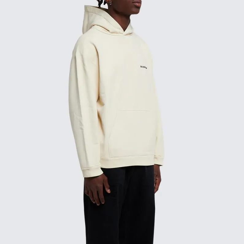 Balenciaga Back Logo Hoodie Regular Fit 'Off White' 600583TMVF5-9069 sold by KicksCrew product image thumbnail 5