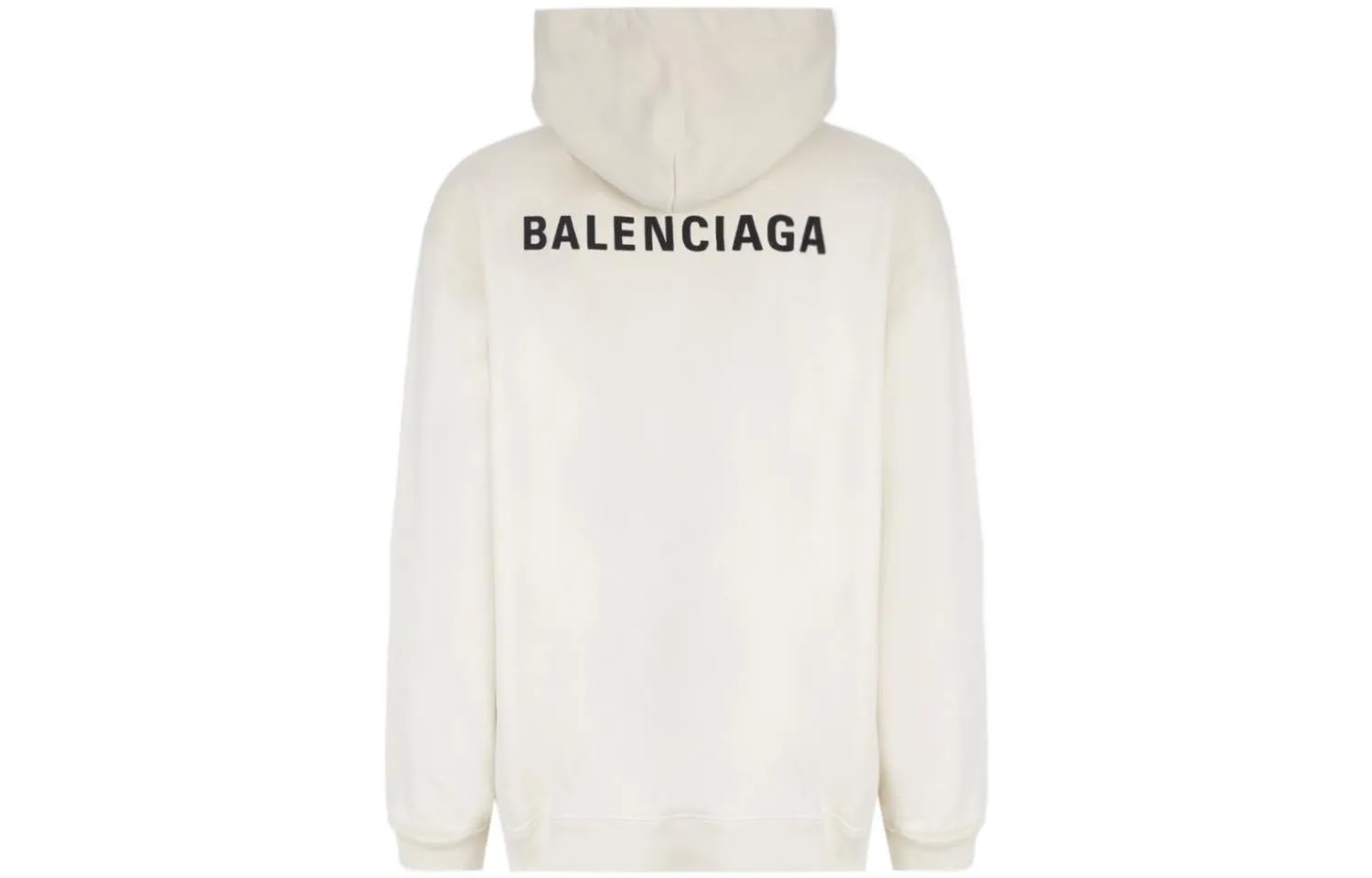 Balenciaga Back Logo Hoodie Regular Fit 'Off White' 600583TMVF5-9069 sold by KicksCrew product image thumbnail 2