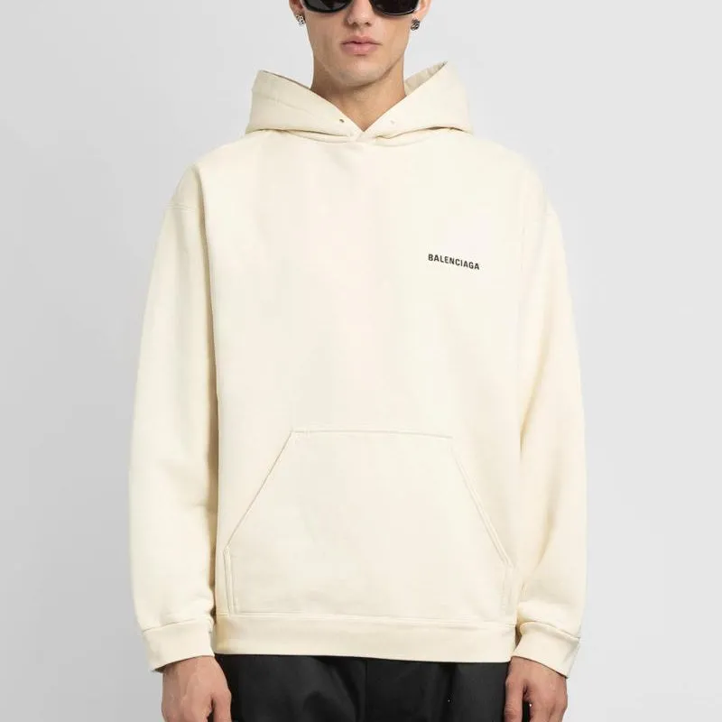 Balenciaga Back Logo Hoodie Regular Fit 'Off White' 600583TMVF5-9069 sold by KicksCrew product image thumbnail 3