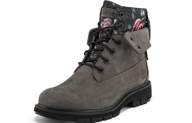 (WMNS) Timberland Lucia Way 6 Inch Waterproof Roll Top Boots 'Grey and Floral' A2KURW sold by KicksCrew product image thumbnail 3
