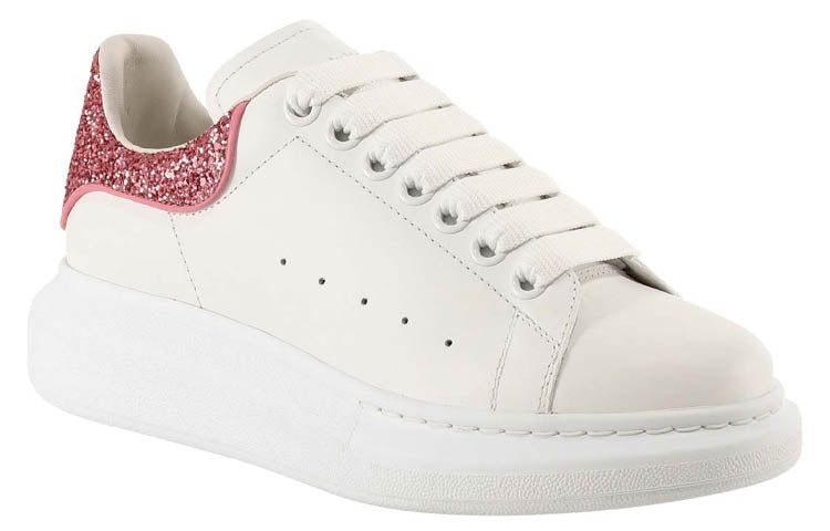 (WMNS) Alexander McQueen Oversized Sneaker 'Beige Pink Glitter' 558945WIA4Y9414 sold by KicksCrew product image thumbnail 3