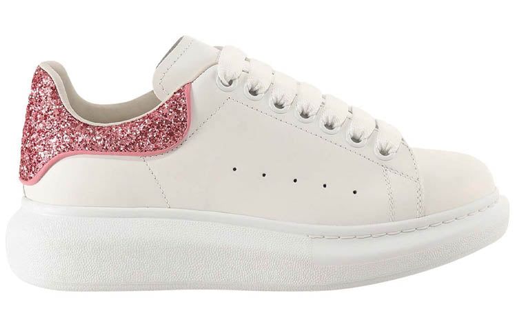 (WMNS) Alexander McQueen Oversized Sneaker 'Beige Pink Glitter' 558945WIA4Y9414 sold by KicksCrew product image thumbnail 2