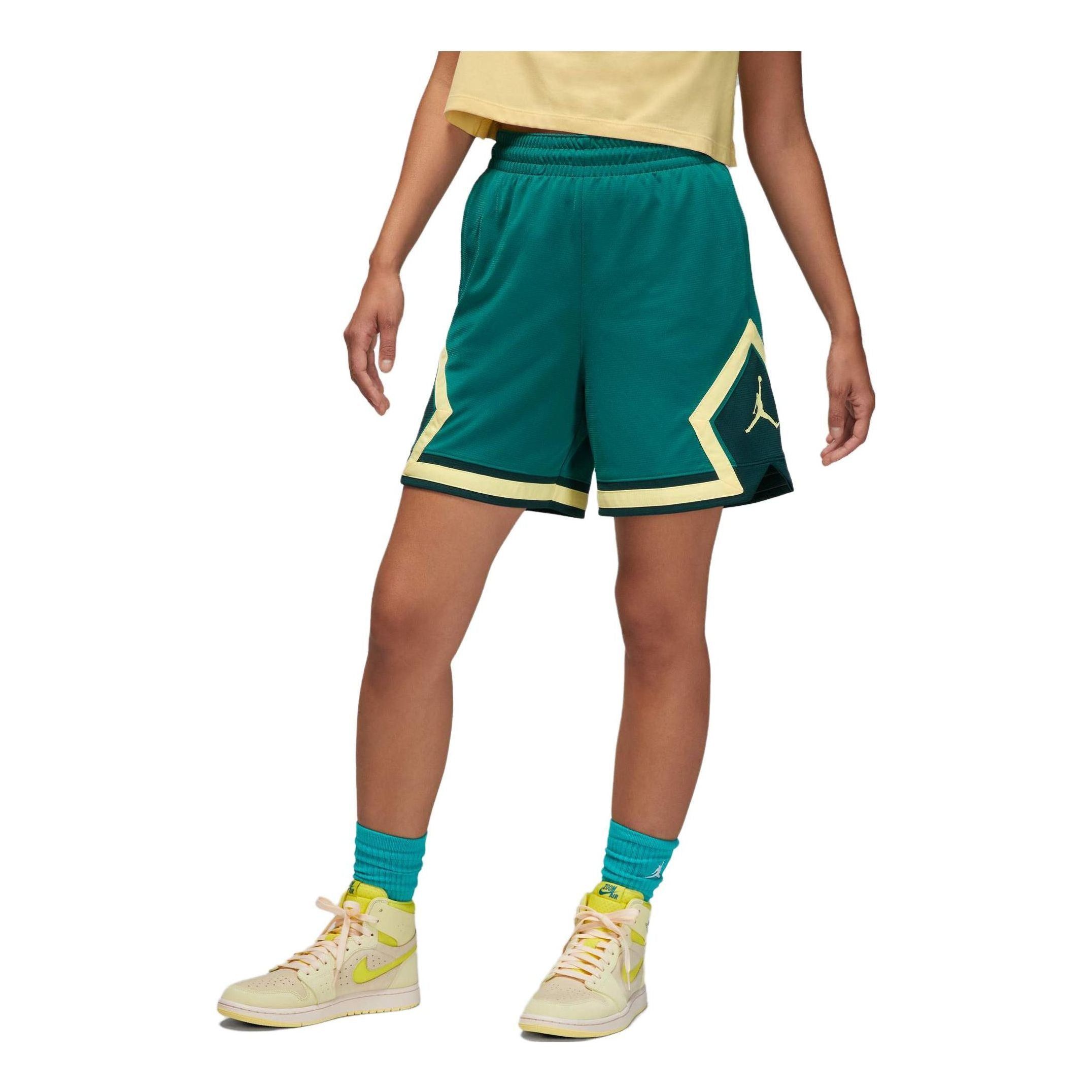 (WMNS) Air Jordan Sport Diamond Shorts 'Green Yellow' FB4589-318 sold by KicksCrew