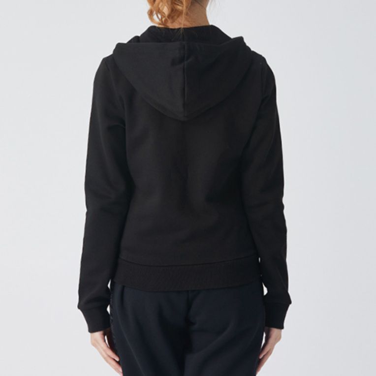 (WMNS) Puma Essentials Full-Zip Hoodie 'Black White' 586547-01 sold by KicksCrew product image thumbnail 4