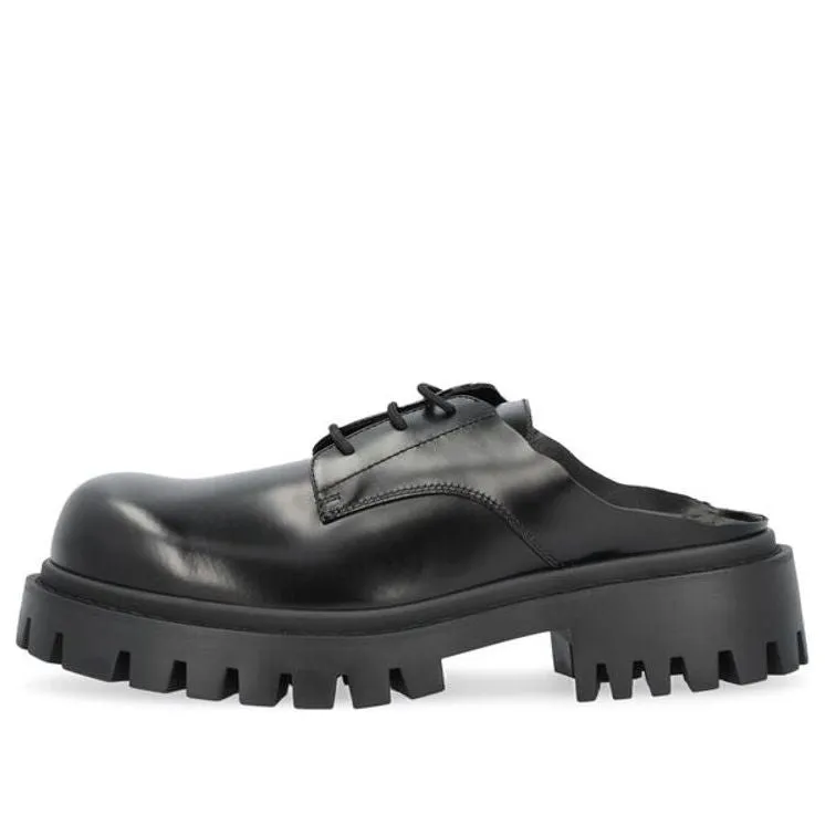 Balenciaga Sergent 20mm Mules 'Smooth Calfskin Black' 701392WBD401000 sold by KicksCrew